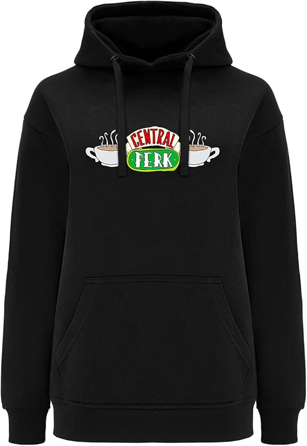 WSWSFRDS302 Womens hoodie with kangaroo pocket long sleeve Friends 007