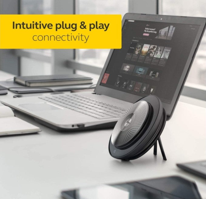 Jabra Speak 710 UC Wireless Bluetooth Speakerphone with Link 370 USB Adapter