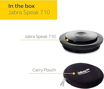Jabra Speak 710 UC Wireless Bluetooth Speakerphone with Link 370 USB Adapter