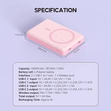 Micropack WPB-10-BK 2 in 1 Magnetic Mount Powerbank